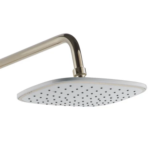 Душевая система Azario с поворотным изливом керамический картридж белый золото AZ-801-1