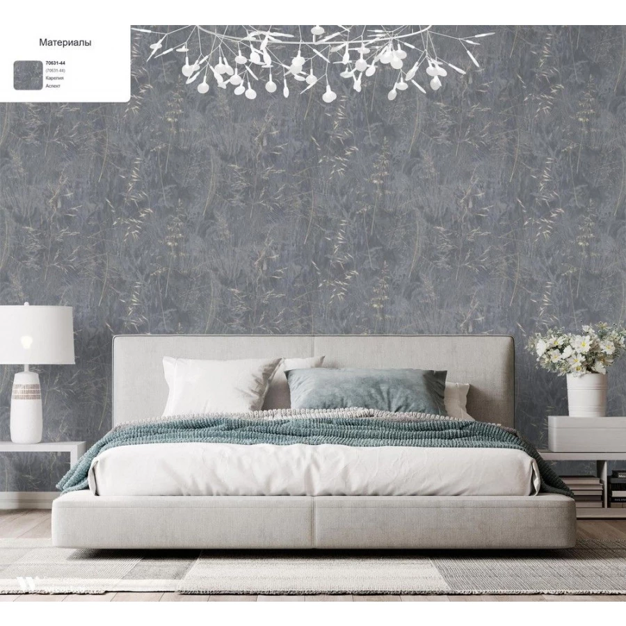 Обои флизелиновые Аспект Карелия черные 70631-44 1,06х10,05 м