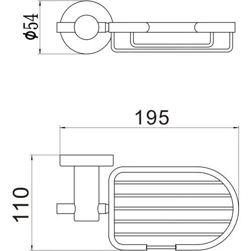 Мыльница Savol решетка настенная S-005632H