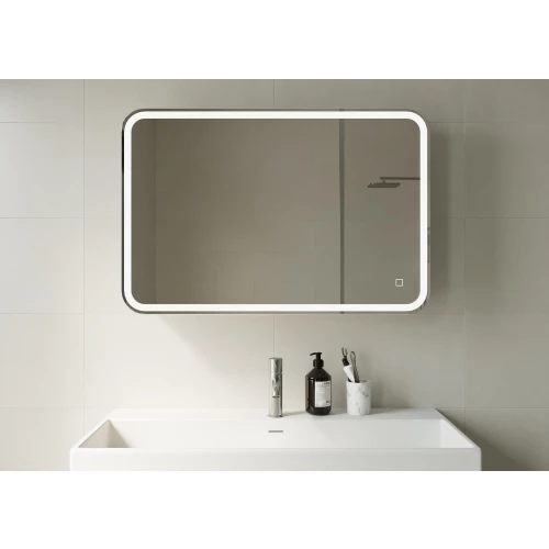 Зеркальный шкаф Creto Rainfall с LED-подсветкой 22-900600WH 900х600 мм