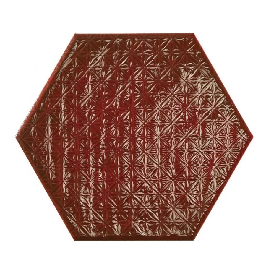 Керамогранит Prissmacer Rain Bordeaux Mist dec 22,8х19,8 см