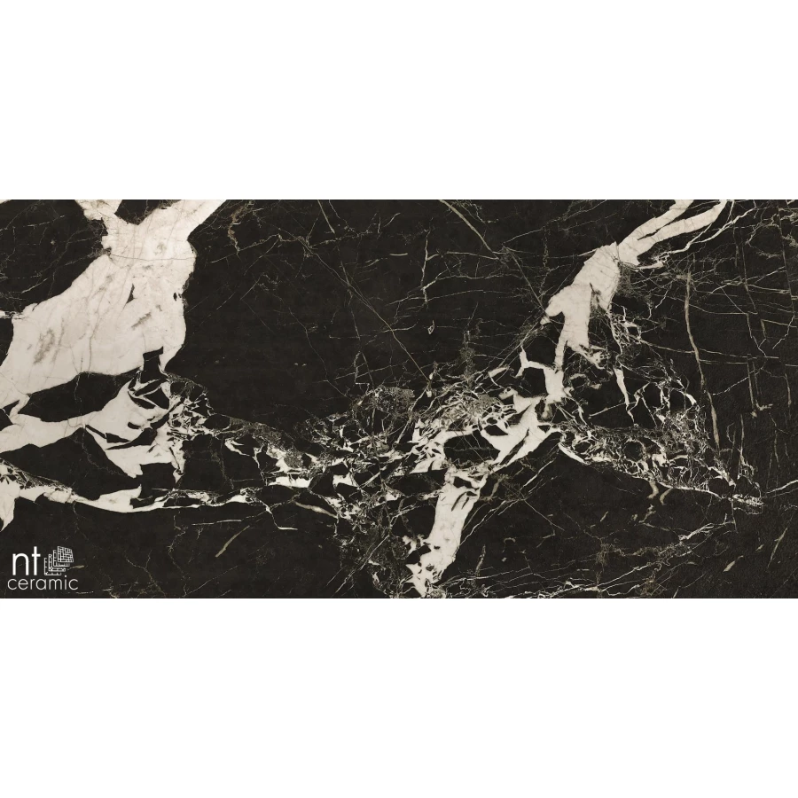 Керамогранит NT Ceramic Quanta Grey Portoro Black Лаппатированный NS612NTT9028L 120х60 см