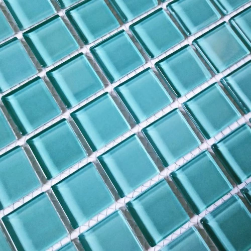 Мозаика Bonaparte Стеклянная мозаика Coral sea 25х25 глянцевая голубая 30х30 см
