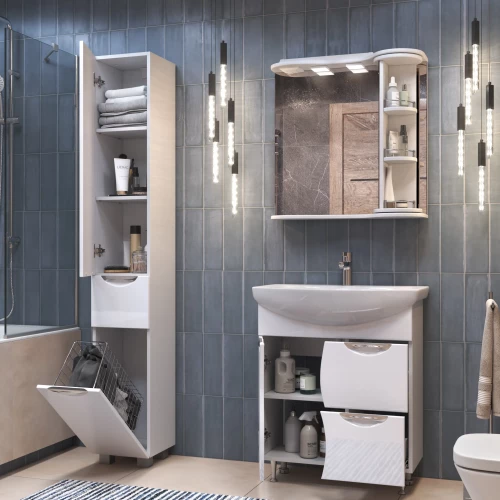 Зеркало шкаф Vigo Callao 700 навесной с поворотной полкой zsh.CAL.70.El 70.6x70.2 см