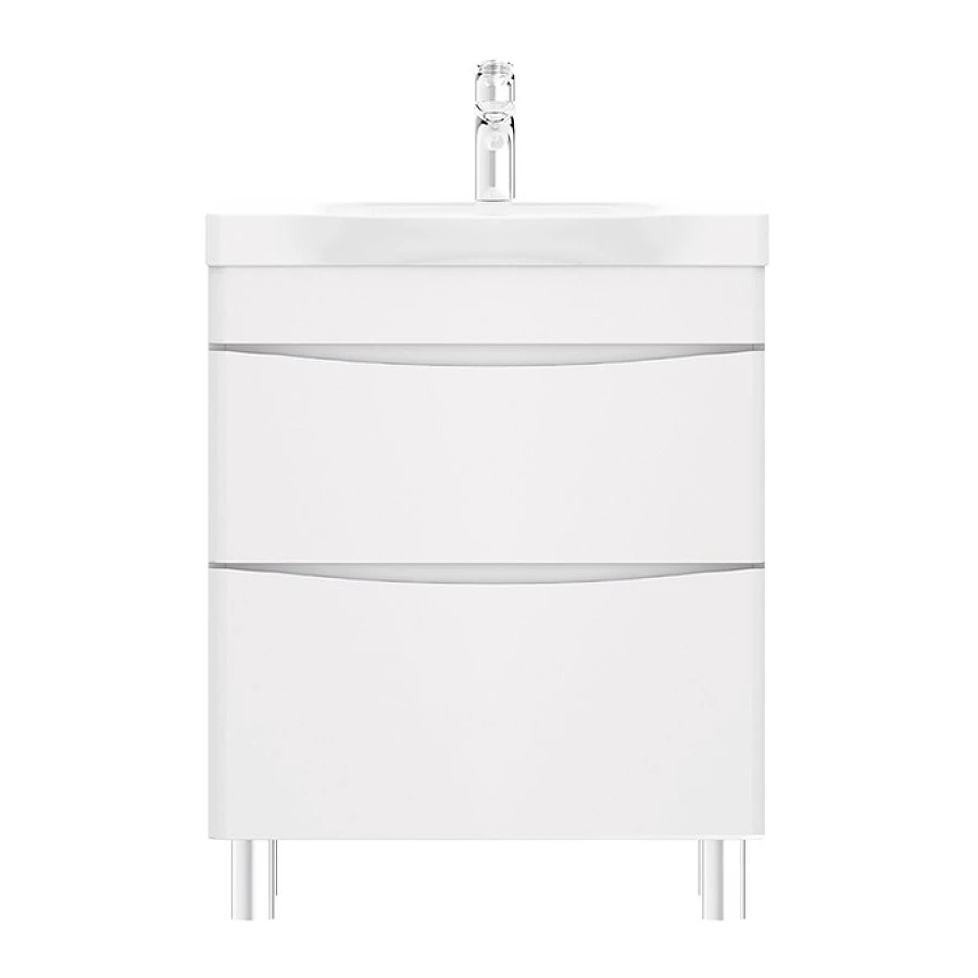 База под раковину Am Pm Like напольная 2 ящика белый глянец M80FSX0652WG 65 см
