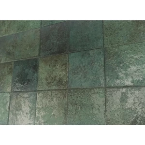 Керамогранит Dune Ceramica Tahiti Emerald Glossy глянцевая зеленая 188826 14,7X14,7 см
