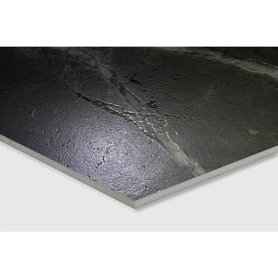 Керамогранит Arcadia Ceramica Cassero Nero Carving черный CR6004-A 60х60 см