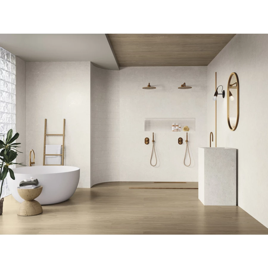 Керамогранит Ape Ceramica Kinfolk Kinstone Chalk Rect матовый кремовый A040376 120х60 см