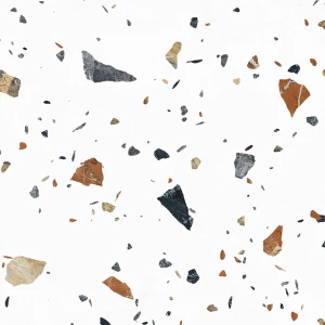 Керамогранит Laparet Terazzo Bianco карвинг матовый цветной 60х60 см