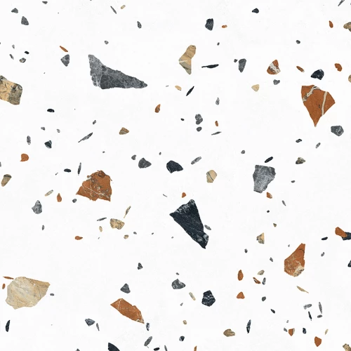 Керамогранит Laparet Terazzo Bianco карвинг матовый цветной 60х60 см