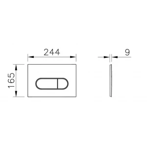 Панель смыва Vitra Root Round шлиф золото 740-2225