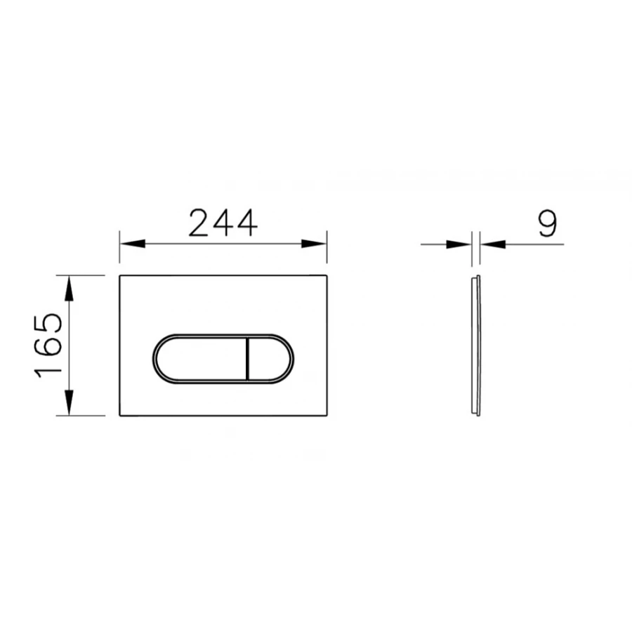 Панель смыва Vitra Root Round шлиф золото 740-2225