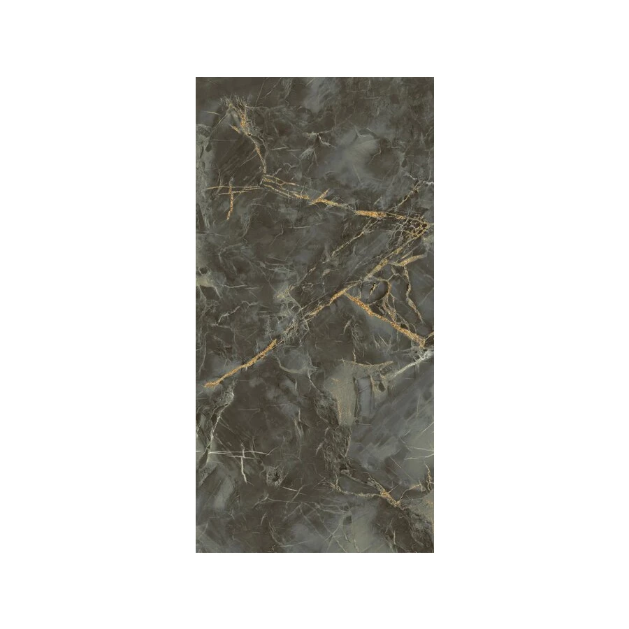 Керамогранит Meili Ceramic Aran Polish глянцевый серо-коричневый 160х80 см