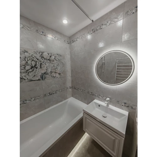 Керамическая плитка Kerlife Delicato Perla 49 матовая серая 63х31,5 см