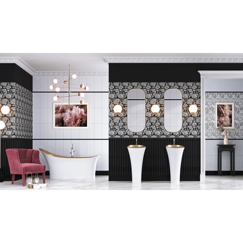 Плитка настенная Нефрит-Керамика Катрин белый 00-00-5-10-00-00-1451 1,625 м2, 50х25 см