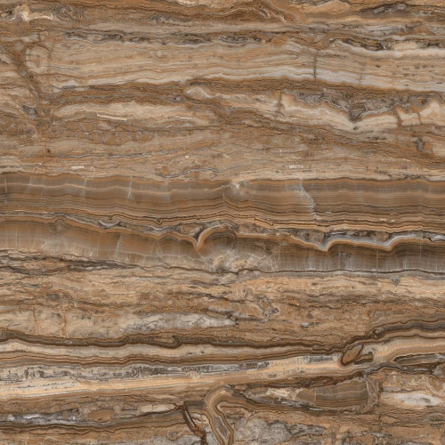 Керамогранит SotGres Tiger Onix Gris глянцевый коричневый 60х60 см