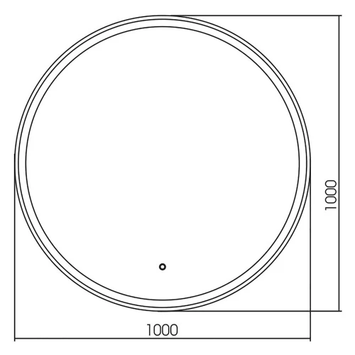 Зеркало Azario Перла-2 подсветка сенсорный выключатель с функцией диммера подогрев LED-00002496 d100 cм