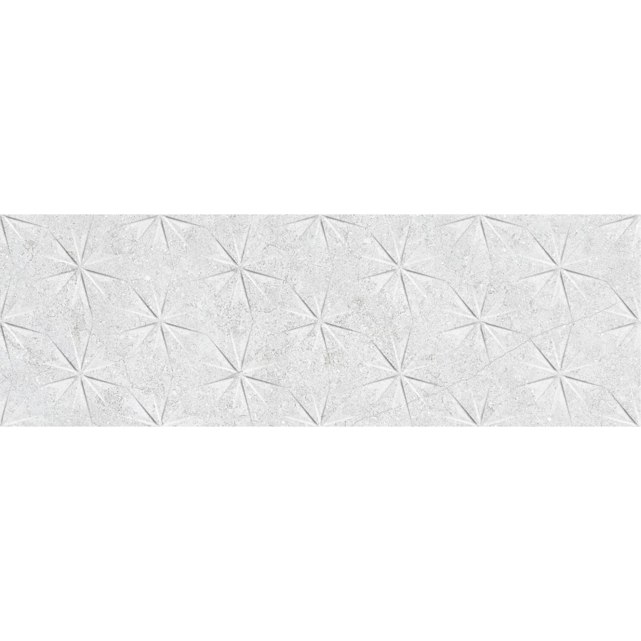 Плитка Saloni Markthal Graphic Light матовая белая 90x30 см