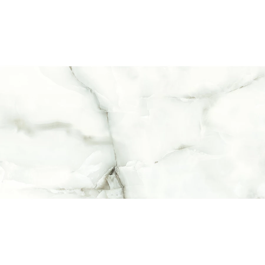 Керамогранит lamore Ceramic Gloss 60х120 Antique Onici глянцевый белый 60/120-006 120х60 см