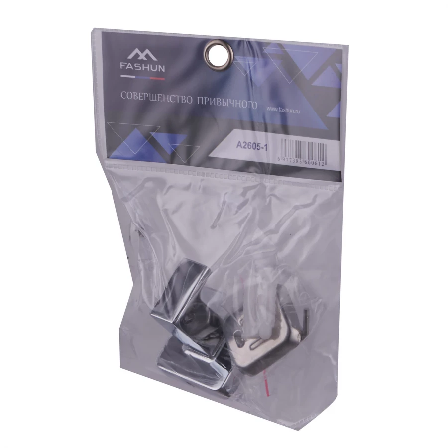 Крючок настенный Fashun одинарный хром A2605-1