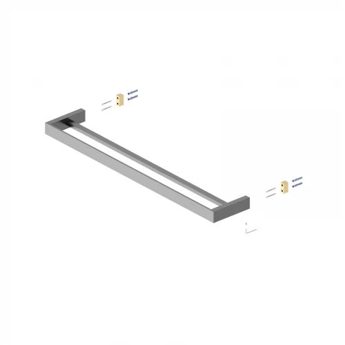 Держатель Timo Petruma для полотенец двойной черное золото 15256/18