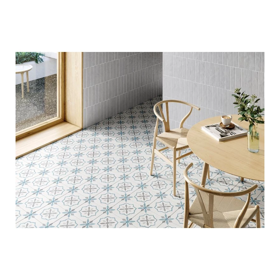 Керамогранит Harmony Peronda Sirocco Blue Cross серо-зелёный 3386036154 22,3х22,3 см