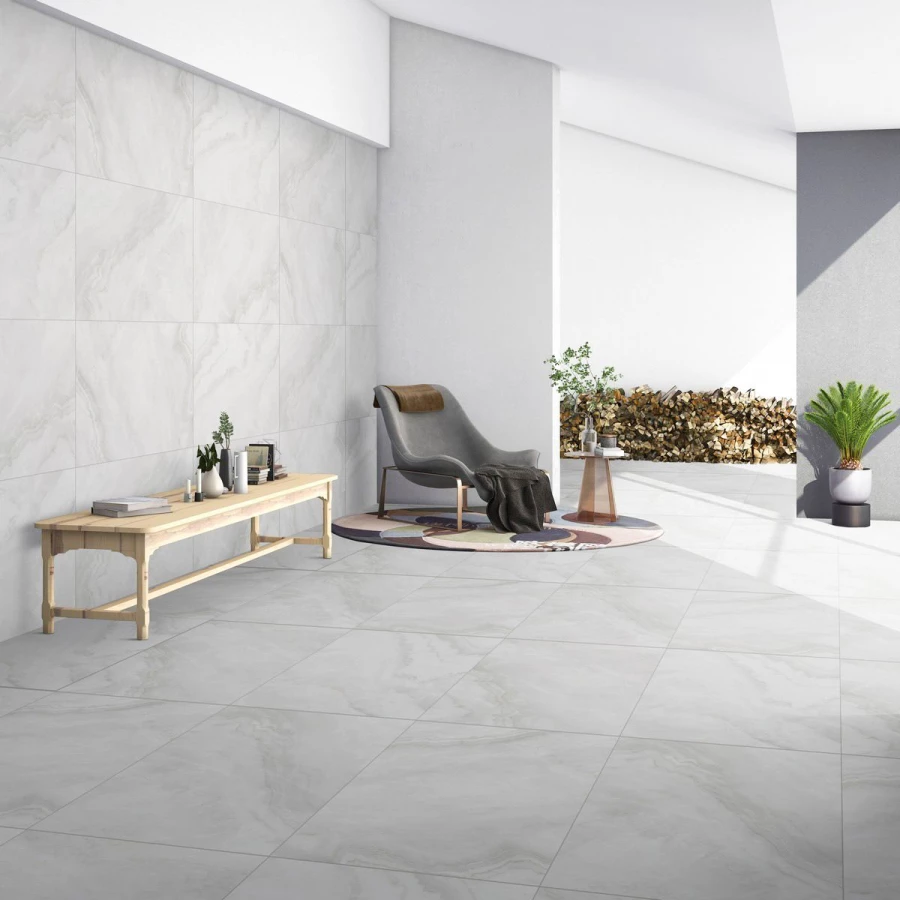 Керамогранит Neodom Sale Astoria Bianco Lap Carving полуглянцевый светло-серый N20562 120х60 см