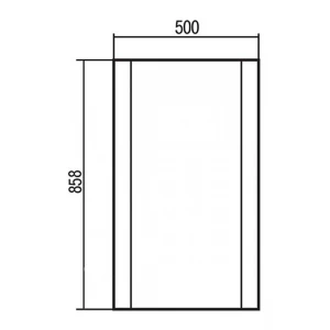 Зеркало Акватон Ария 50 белый 1A140102AA010