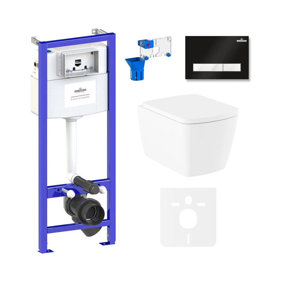 Унитаз Lavinia Boho Relfix Aveo Rimless 75110259 (комплект 7 в 1)