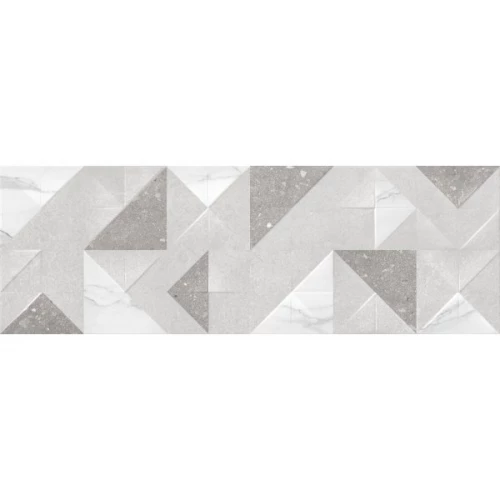 Плитка настенная Gracia Ceramica Origami grey серый 03 010100001308 90х30 см