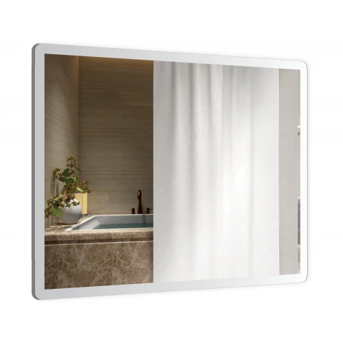 Зеркало Azario сенсорный выключатель с функцией диммера подогрев AZ-Z-061-1WHCS 80х68 см