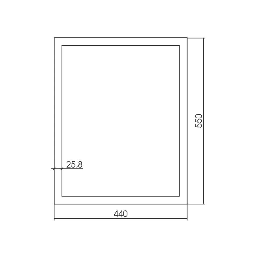 Зеркало Silver Mirrors Серебро Магнат ФР-00002188 44x55 см