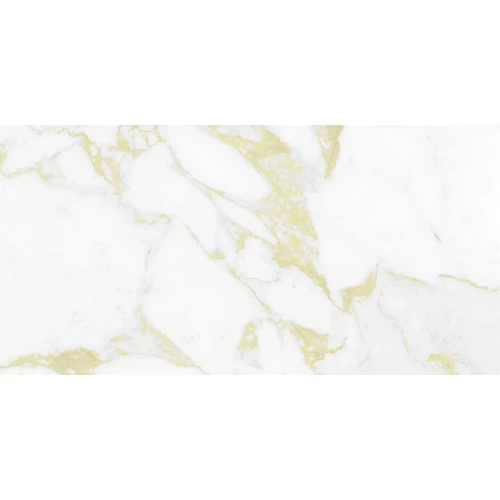 Керамогранит Planet Ceramics UKSL-2425 глянцевый с золотом белый 120х60 см