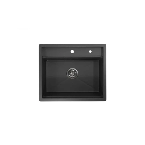 Кухонная мойка Granula 6051, черный матовый
