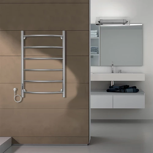 Полотенцесушитель электрический Azario Verona 6 секций тен слева хром AZ04758 50x80 см