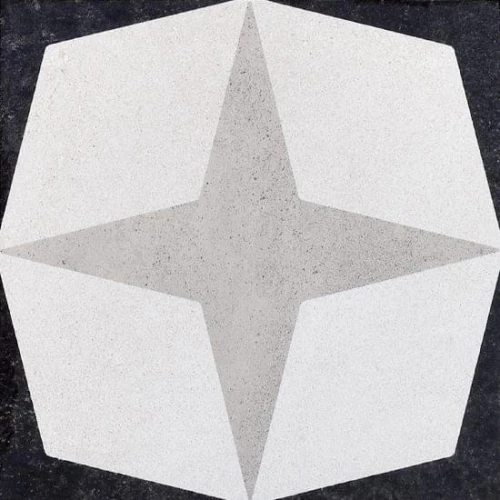 Керамогранит Fioranese Ceramica Cementine Black&White 1 матовый белый CBW20C1 20x20 см