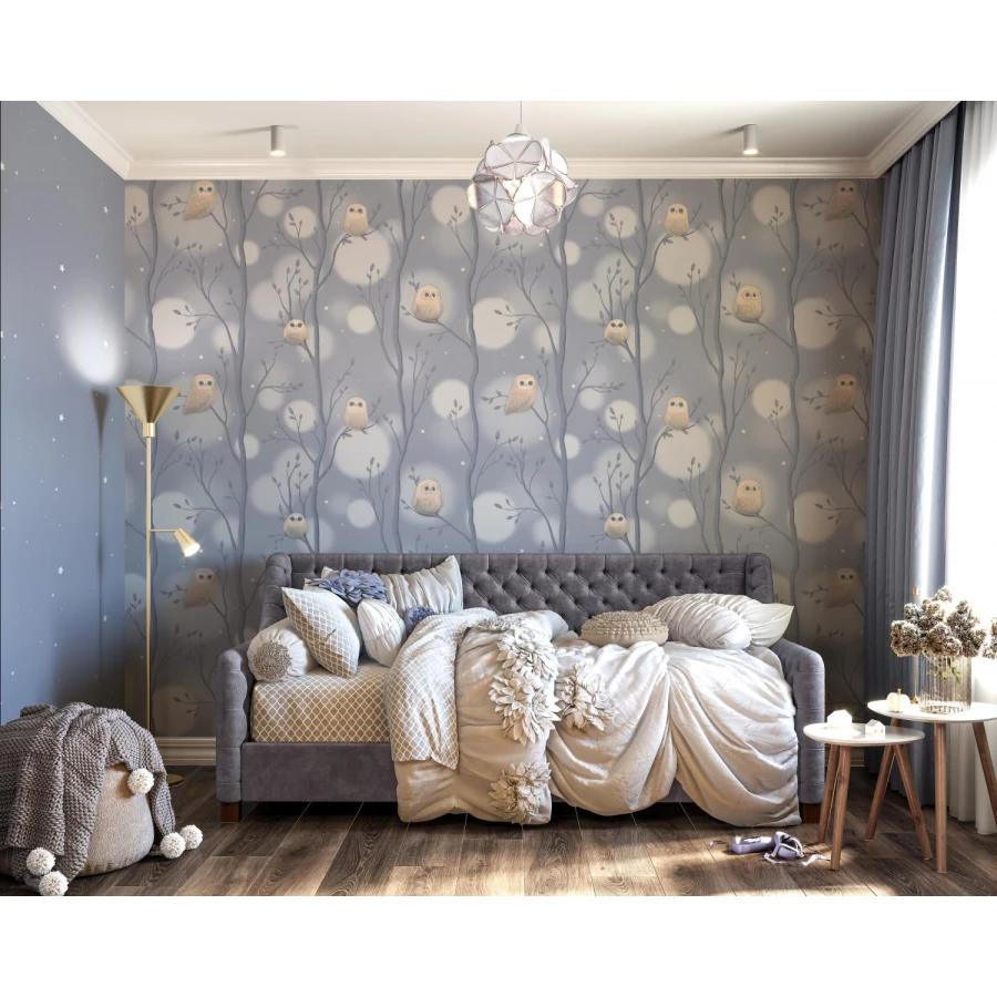 Обои флизелиновые Palitra Home Dream HomeColor синие HC72162-46 1,06х10,05 м