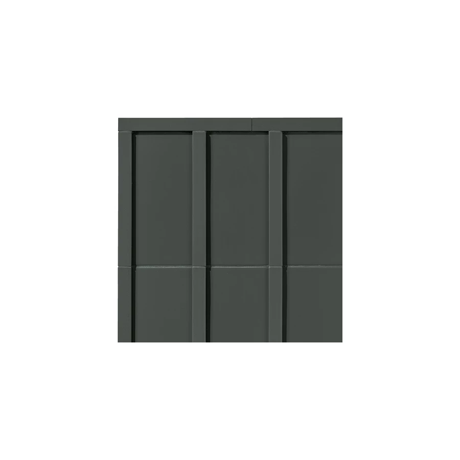 Плитка настенная Mutina Мотиво Грапхите / Motivo Graphite матовая серая BOV07 28х14 см
