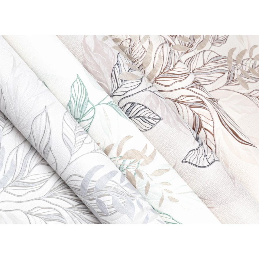 Обои виниловые Palitra Home Ficus зеленые HC11052-17 0,53х10,05 м