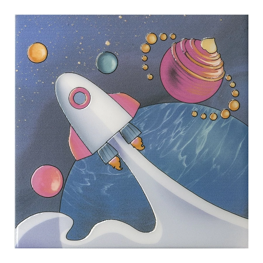 Декор Kerama Marazzi Космос 1 полуматовый фиолетовый VT/A379/5009 20x20 см