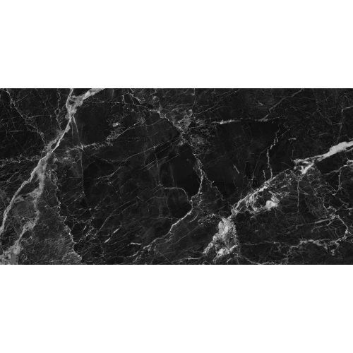Керамогранит Neodom Marble Nero Creta Polished глянцевый черный CV20202 120x60 см