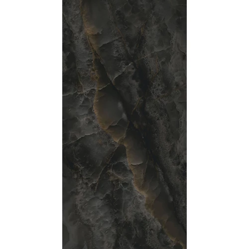 Керамогранит Ascale Onice Black Bookmatch A polished 320х160х0,6 см