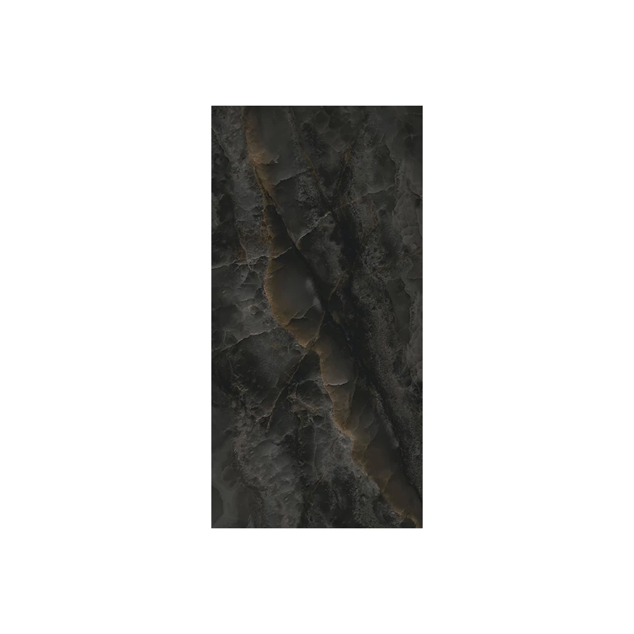 Керамогранит Ascale Onice Black Bookmatch A polished 320х160х0,6 см