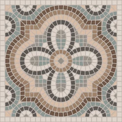 Керамогранит Motto Monotone Gravel Decor 5 Matt матовый бирюзовый N100103 20x20 см