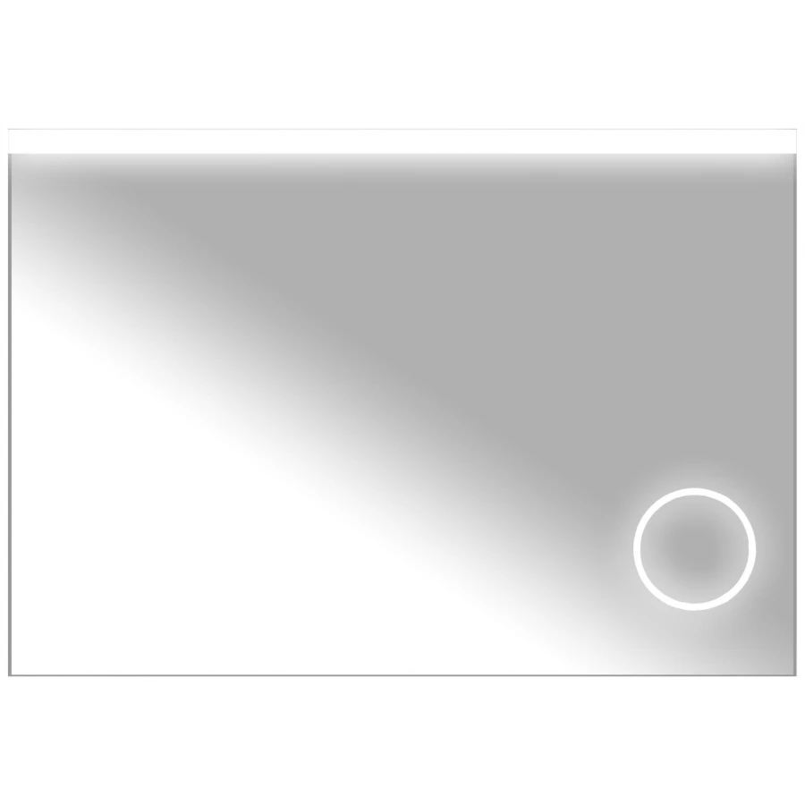 Зеркало Azario Alma сенсорный выключатель с функцией диммера увеличительное зеркало часы AZ-Z-033CS 100х70 см