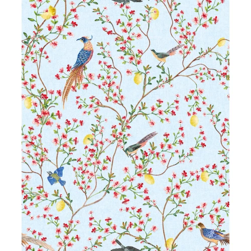 Обои флизелиновые Marburg Glööckler Pompöös Provence голубые 35621 0,53х10,05 м