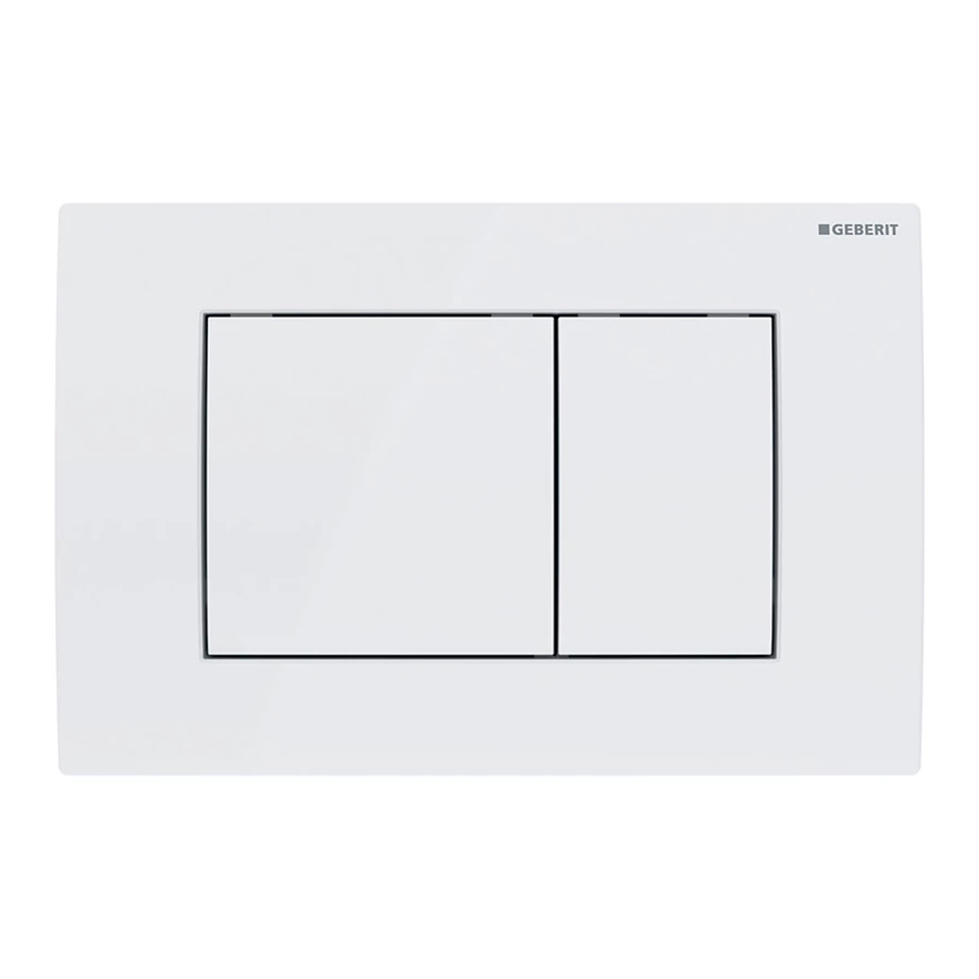 Смывная клавиша Geberit Delta 30 для двойного смыва Альпийский белый 115.137.11.1