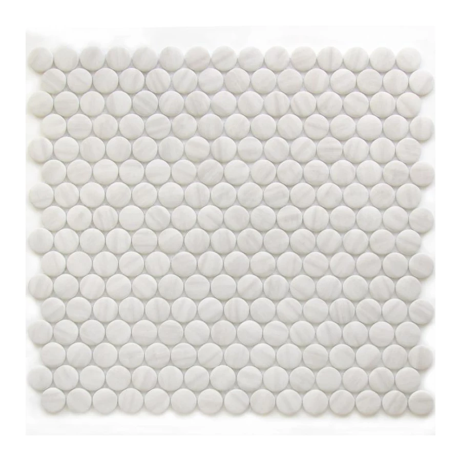 Мозаика Bonaparte Стеклянная мозаика Orion d20х6 матовая серая 31,5х29 см