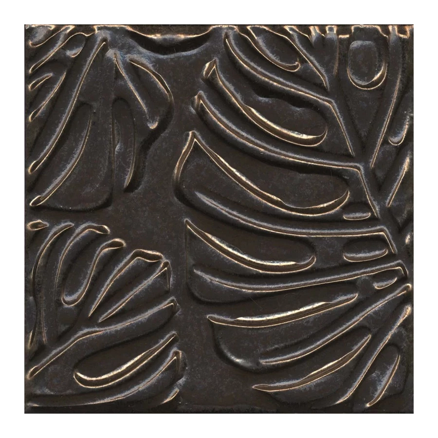 Плитка настенная Kerama Marazzi Агдаль 2 Декор металл структура матовый коричневый KMD2SFC002BN 15x15 см