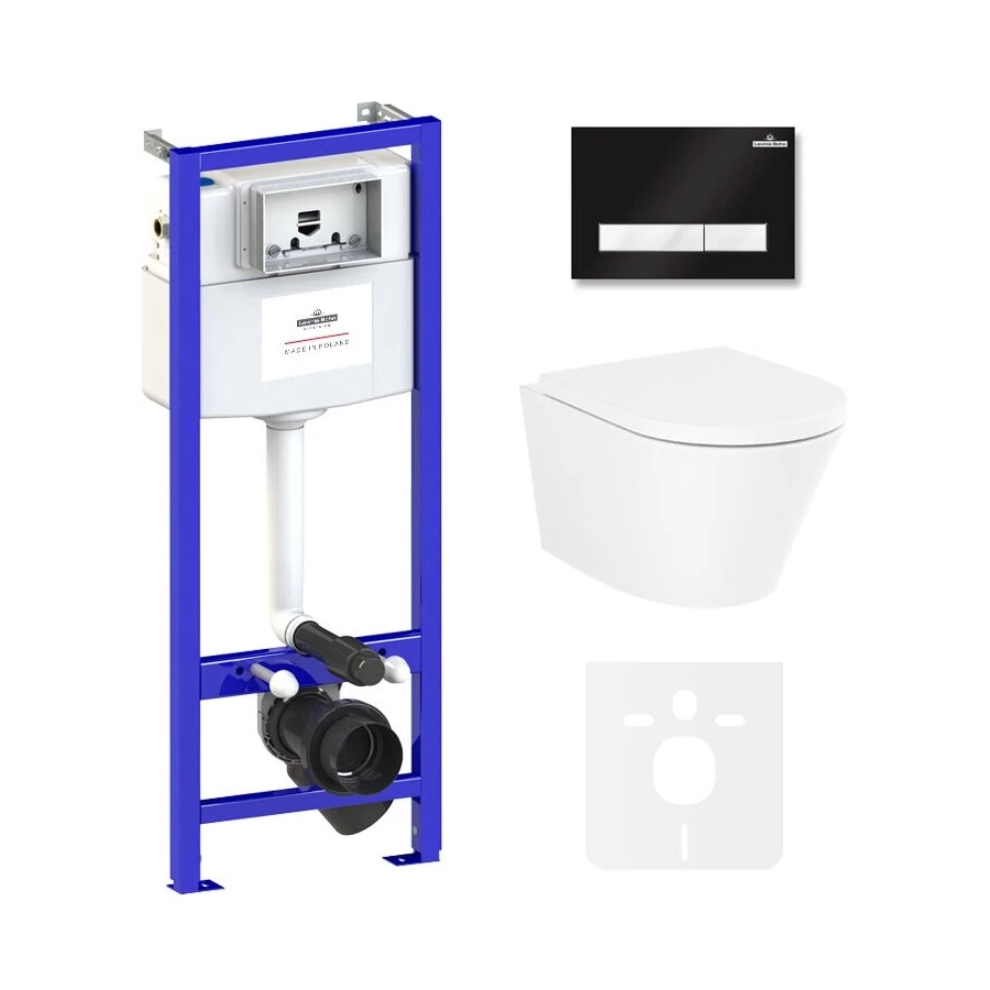 Унитаз Lavinia Boho Relfix Biore Compacto Rimless 75110140 (комплект 6 в 1 )